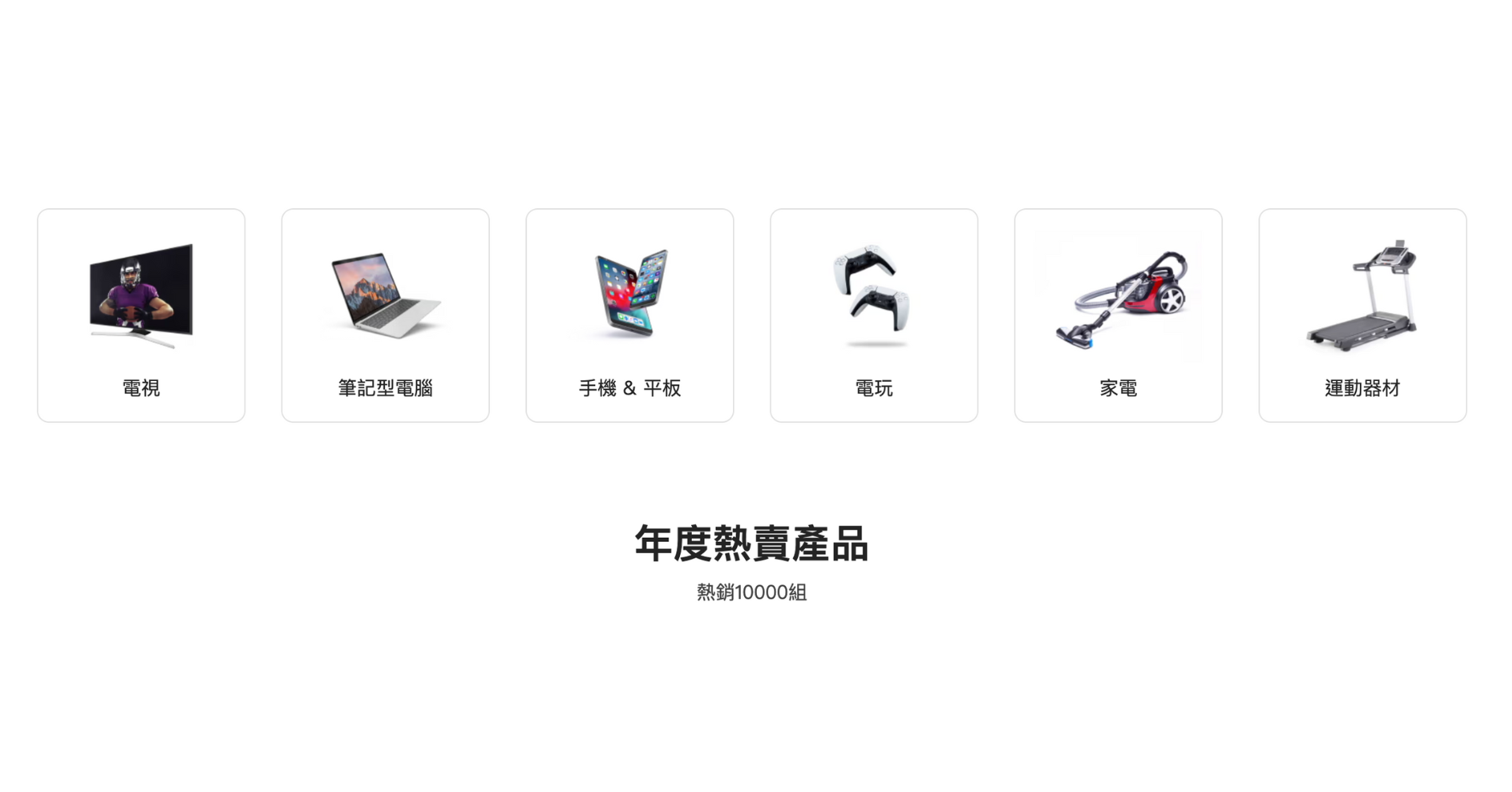 安佳數位行銷 電子產品電商首頁